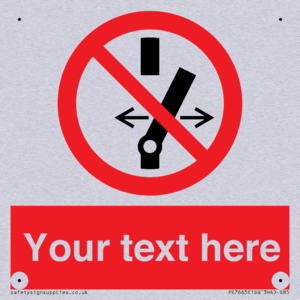 Custom prohibition Do not alter the state of the switch